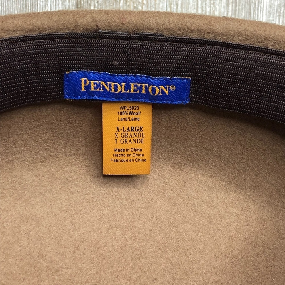 Pendleton Wool Felt Camel Brown Hat - image 6